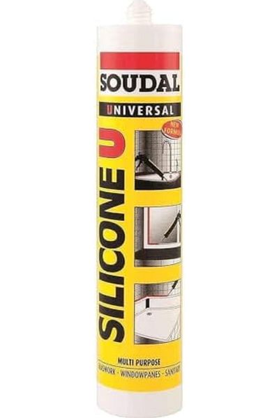 Soudal Universal Multi Purpose Silicone 280 ml, White