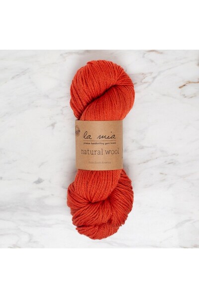 Marsilyan La Mia Natural Wool Cinnamon Hand Knitting Lanyard - L266 - 34392