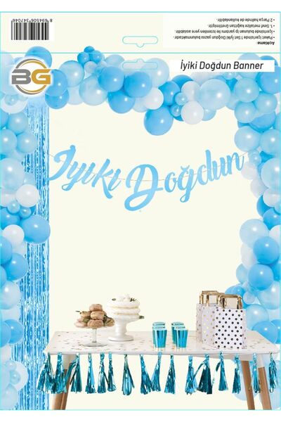 party world Shiny Calligraphy Banner Lettering – Happy Birthday & Happy Birth...