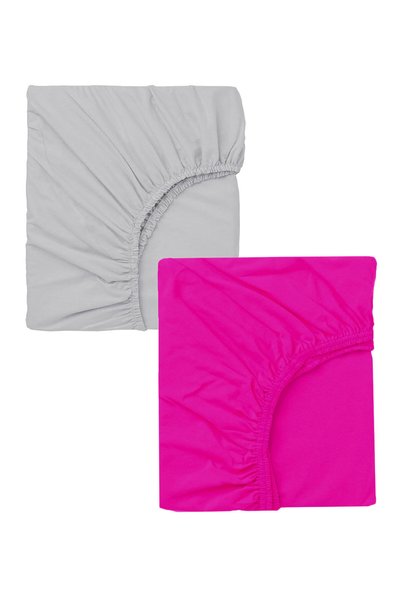 EFFE 2 Pieces 70 X 140 X 20 cm Elastic Combed Cotton Fabric Baby Bedsheet