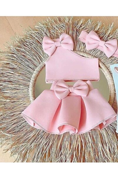 MUMİKİDS CROP - ETEK VE BANDANA SETİ TAKIMI