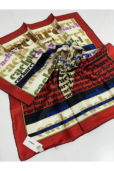 Cacharel 100% Pure Silk -Twill Silk 90X90 Scarf - 04947