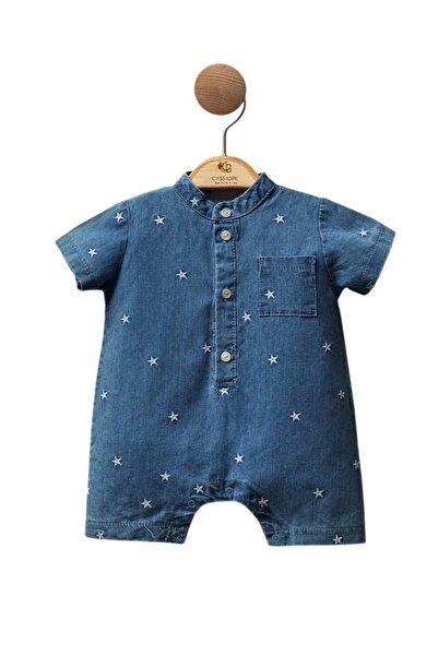 Genel Markalar Cassiope Yıldız Desenli Kot Tulum & Kız/erkek Bebek Için Şık M...