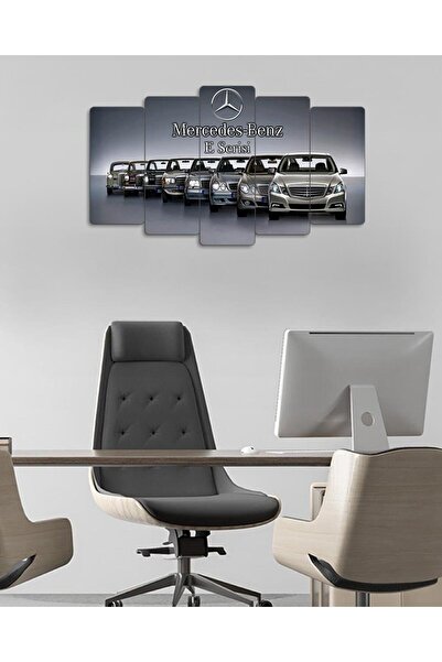 EVLOYA Mercedes-Benz E Serisi Evrimi - 5 Parçalı Araba Tablo