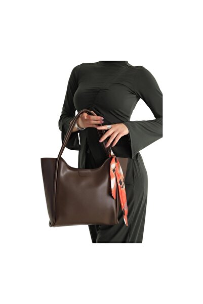 Bay Emir Leather Scarf Hand and Shoulder Women's Bag Aesthetic Stylish
