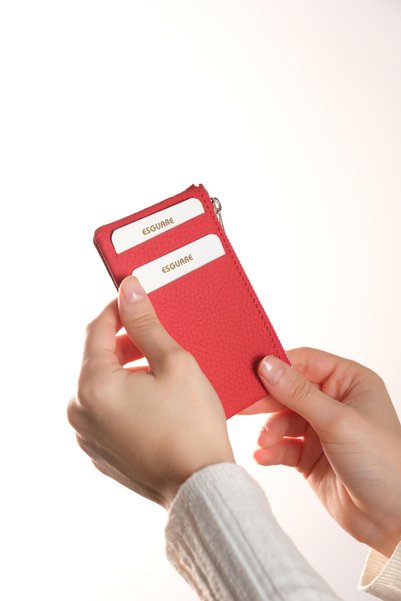 ESGUARE Women's Genuine Leather Card Holder