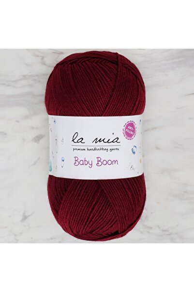 Marsilyan حبل محبوك يدويًا باللون العنابي من La Mia Baby Boom - 110 - 34453