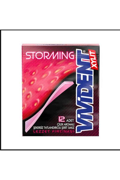 Vivident Storming Chewing Gum Strawberry Flavored 33 Grams X (6 Pieces) Total 198 Grams