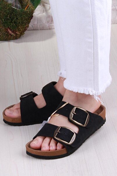 Pierre Cardin 7551 Anatomical Comfortable Original Product Double Buckle Women's Slippers