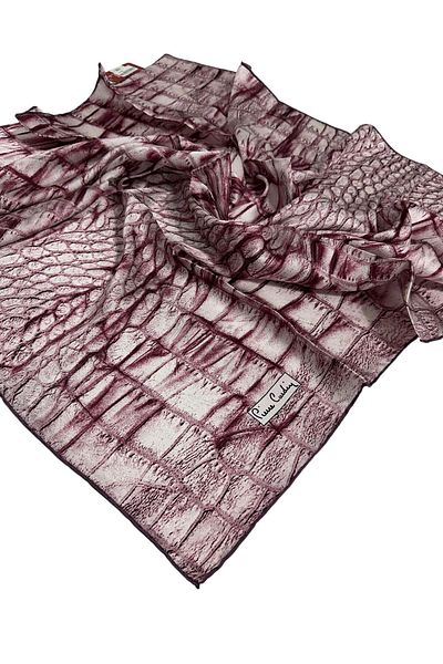 Pierre Cardin 90x90 Μεταξωτό Κρεπ Σατέν Φουλάρι 90 x 90 Dusty Rose