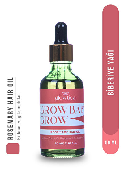 GLOWTİCA COSMETİCS Biberiye Yağı Ve Biotin Complex Saç Dökülmesi Ve Yıpranmış...