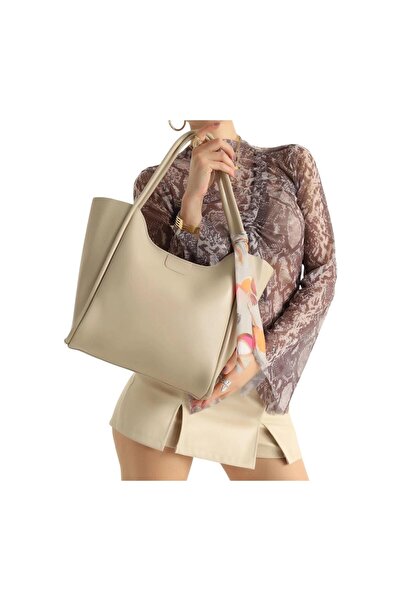 Bay Emir Leather Scarf Hand and Shoulder Women's Bag Aesthetic Stylish