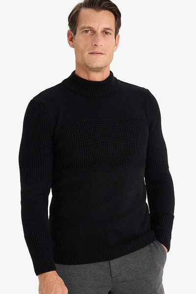 DeFacto Standard Fit Half Turtleneck Knitwear Sweater E6991Ax24Wn