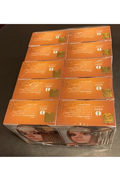 Amars Henna Kına Içeren Saç Boyası Kestane Renk 6’lı 10g Paket- 10 Kutu