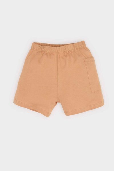 DeFacto Baby Boy 2-Piece Set, Printed Sleeve T-Shirt and Elastic Shorts