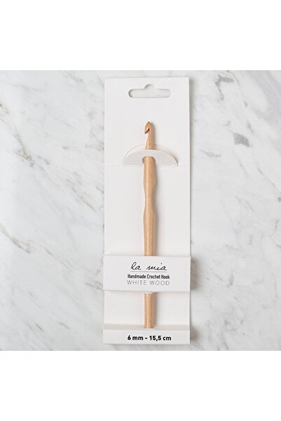 Marsilyan لا ميا وايتوود 6 ملم 15.5 سم خشب صوف كروشيه