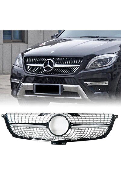 gkl Mercedes ML W166 Ön Panjur Krom/Siyah Diamond 2013-2015