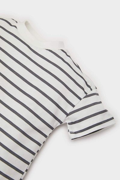 DeFacto Baby Boy Crew Neck Striped Short Sleeve T-Shirt E6740A525Sm
