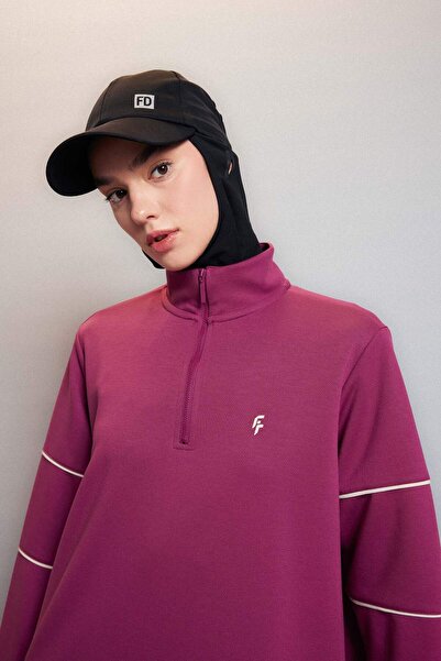 DeFacto Skuba búvárszövet sportos pulóver - széles szabású, állógallér B4634ax24sp