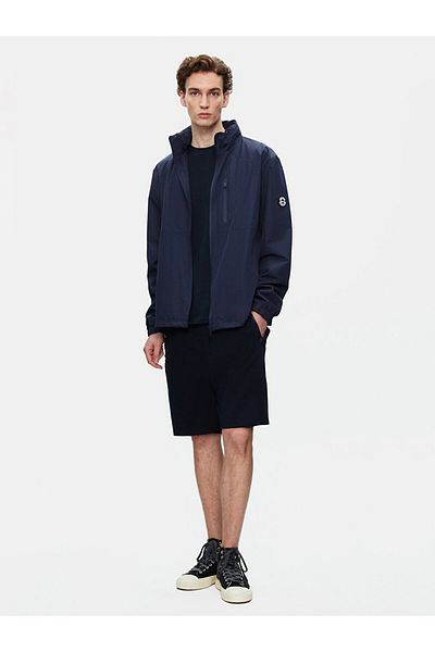 Ltb Long Sleeve Hooded Navy Blue Jacket