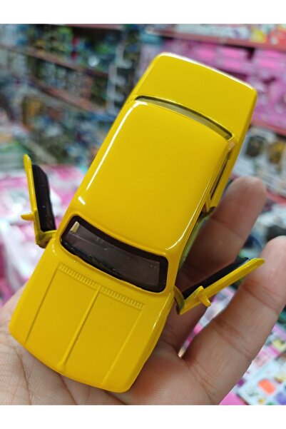 OYUNCAKSAHİLİ Bmw 2002 Classical Model Metal Araba Far Yanar Sesli Kapılar Açılır Çek Bırak Sarı