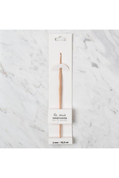 Marsilyan لا ميا وايتوود 2 مم 15.5 سم خشب صوف كروشيه