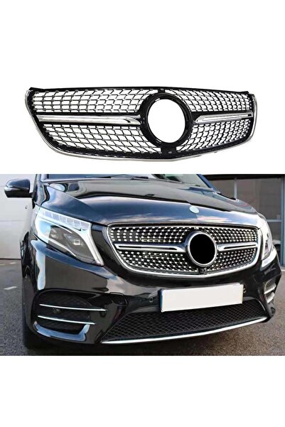 gkl Mercedes Vito W447 Ön Panjur Krom/Siyah Diamond Kamerasız 15-20