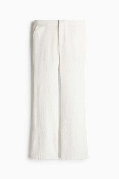H&M Linen-blend Tailored Trousers