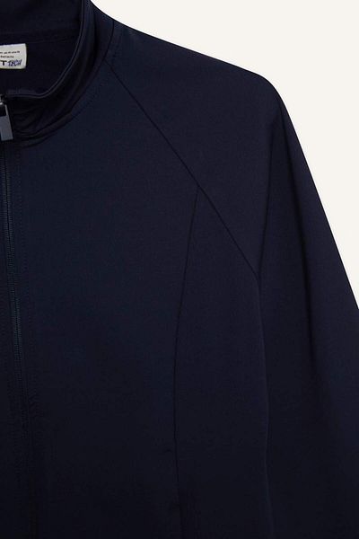 DeFacto Fit Fitted Stand Collar Sports Zipper Sweatshirt Cardigan E7755Ax25Sp