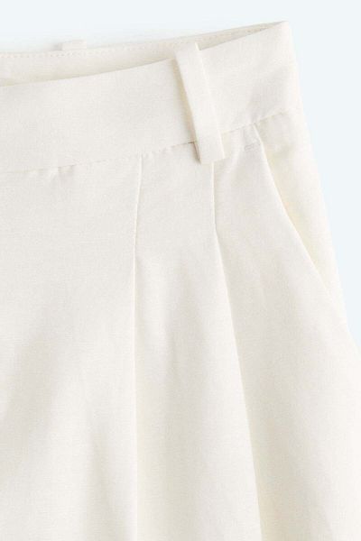 H&M Wide linen-blend trousers