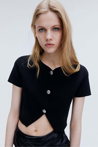 H&M Short-sleeved jersey cardigan