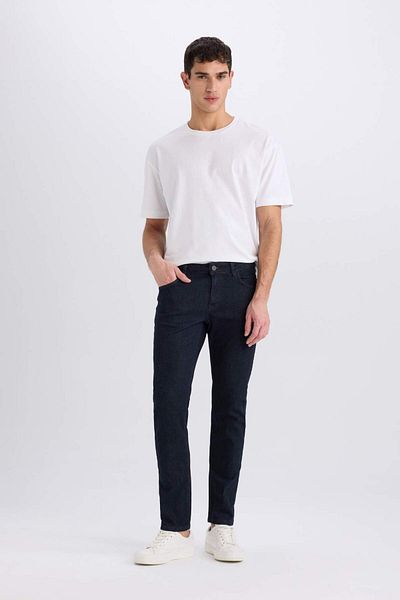 DeFacto Pedro Slim Fit στενή εφαρμογή κανονική μέση στενό τζιν παντελόνι E8853AX24WN