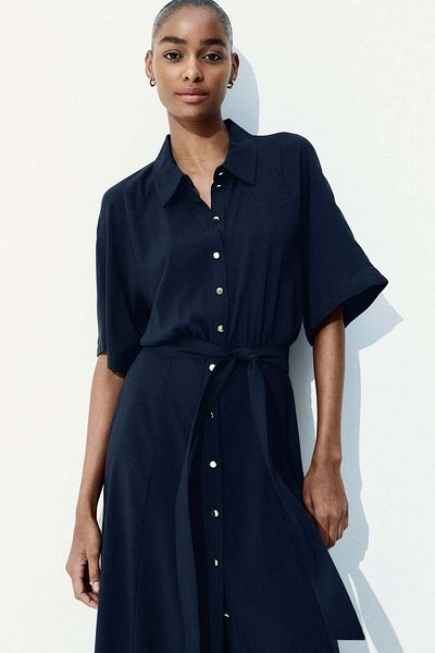 H&M Tie-belt shirt dress