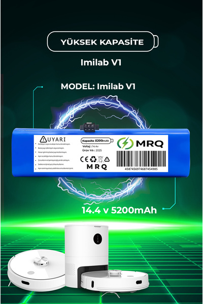 MRQ İmilab V1 Robot Süpürge Bataryası (Orijinal Kapasite) 5200Mah