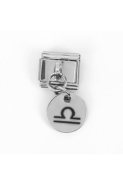 yfhobi Çelik İtalyan Bileklik Charmı, 1 Adet Terazi Burcu Paslanmaz Çelik Cha...