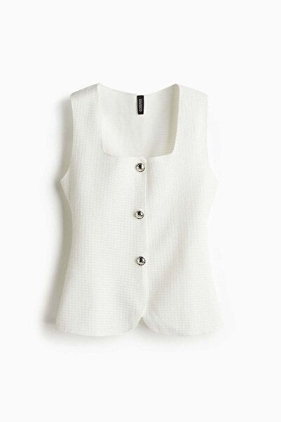 H&M Textured jersey waistcoat