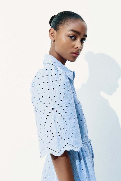 H&M Broderie anglaise shirt dress