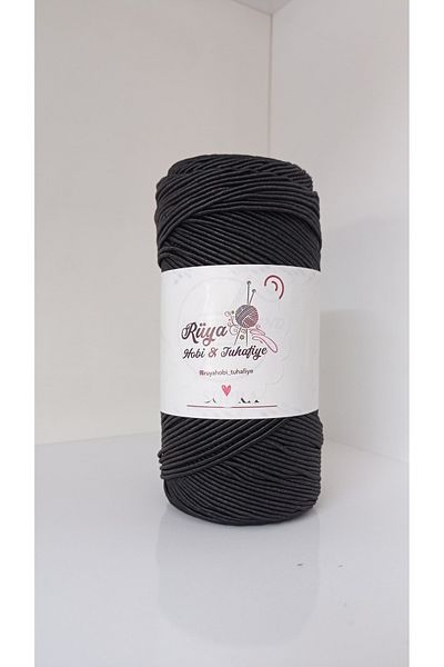 rüya hobi Slim Supra Single 200 Gr, Κερωμένο κορδόνι, Supla, Runner, Κορδόνι τσάντας, Κορδόνι βραχιολάκι, Κορδόνι Pase (Μαύρο)