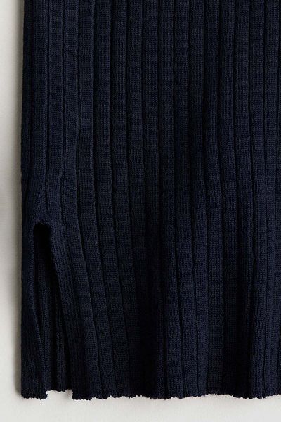 H&M Flared rib-knit trousers