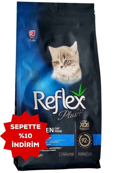 Reflex Premium Market Reflex Plus Kitten Somonlu Yavru Kedi Maması 1,5kg