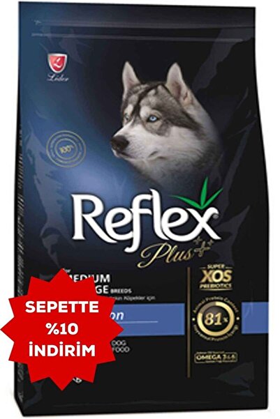 Reflex Premium Market Reflex Plus Somonlu Orta ve Büyük Irk Yetişkin Köpek Ma...