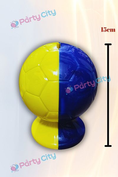 Party City Κιτρίνινο Κουμπαράς Navy Blue 15cm, Μπάλα από ξύλινο υλικό και δώρα έκπληξη