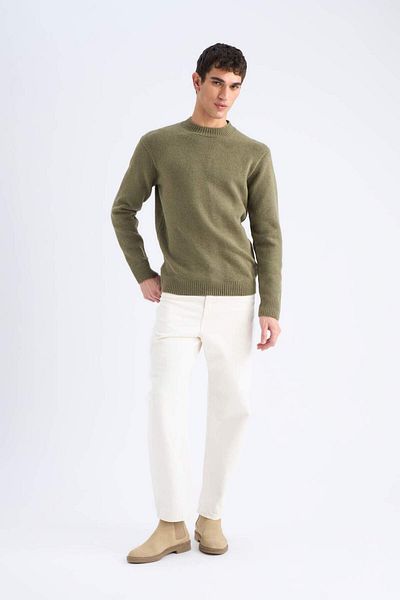 DeFacto Relax Fit Crew Neck Knitwear Sweater E8390Ax24Cw