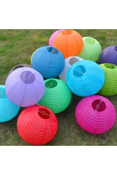 Kuzey VIP KALİTE 6 ADET RENKLİ ÇİN FENERİ RENKLİ JAPON FENERİ RENKLİ KAĞIT FE...