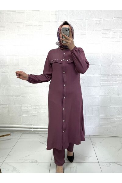 Zeynep Butik Robadan Boydan Düğmeli İkili Takım 1812