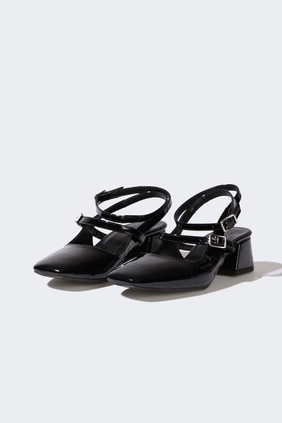 DeFacto Women's Single Strap High Sole Faux Leather Sandals E9643Ax25Hs