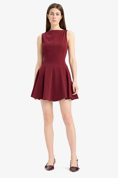 DeFacto Rochie de seară mini fără mâneci, de bază, cu decolteu barcă F0205ax25sp