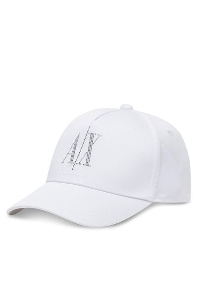 Armani Exchange 100% Cotton Women's Baseball Sports Cap with Logo Pattern and Adjustable Buckle