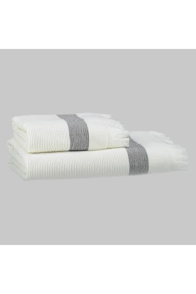Sarev Street White 100% Βαμβακερή Πετσέτα 80*150 εκ. Λευκό