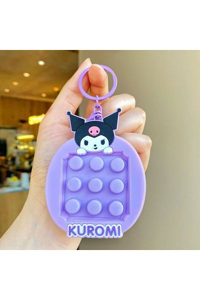Choice سلسلة مفاتيح على شكل قطة كولومي Kt من الرسوم المتحركة Sanrio Knead Happy مقاس 10 سم، حقيبة ظهر قابلة للتعليق على شكل لعبة فك الضغط